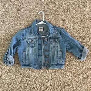 Cropped jean jacket